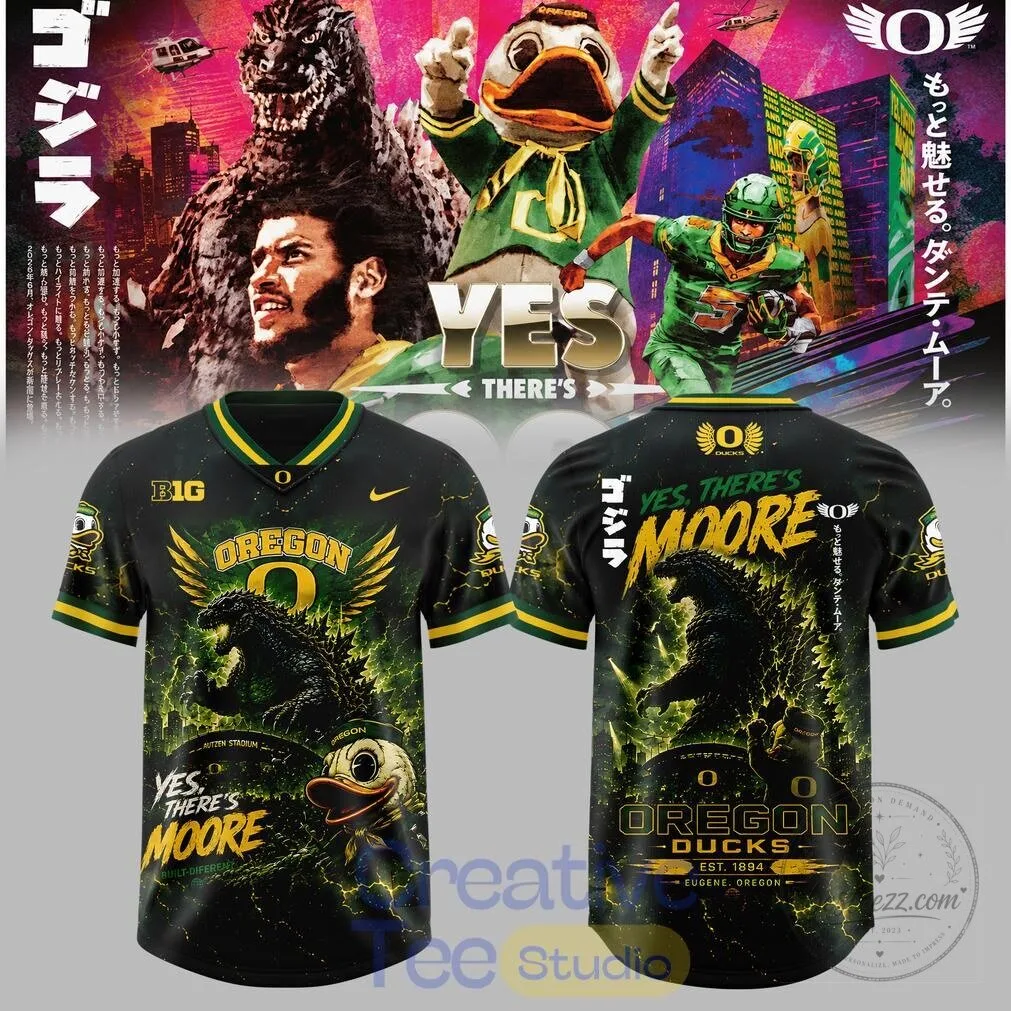 Oregon Ducks Godzilla Edition Football Jersey