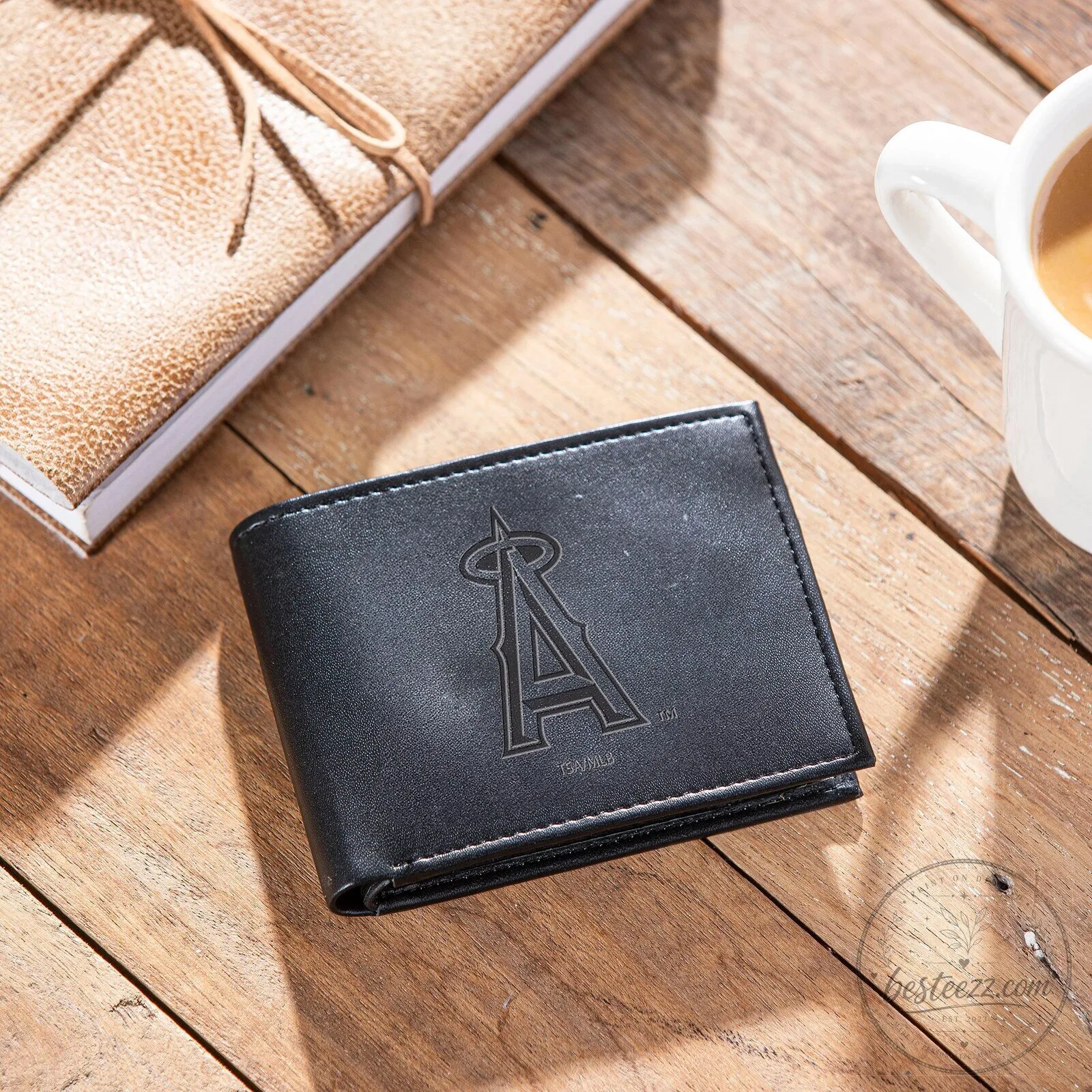 Los Angeles Angels Major League Baseball Black Bi-Fold Wallet